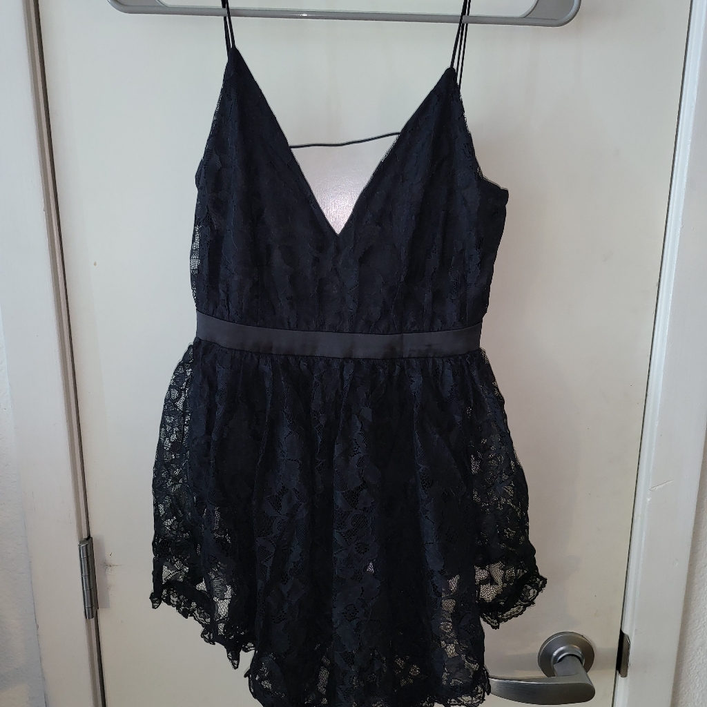 Nwt For Love And Lemons Quinn Party Dress In Black Women Size Xs